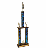 Championship Basketball Trophy - Wood Base
