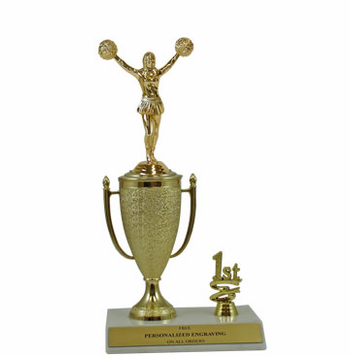 Cheerleader 1st, 2nd and 3rd Place Award Cup Trophy - Click to enlarge