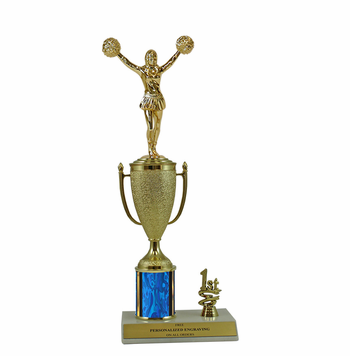 Elite Cheerleader 1st, 2nd and 3rd Place Award Cup & Column Trophy - Click to enlarge