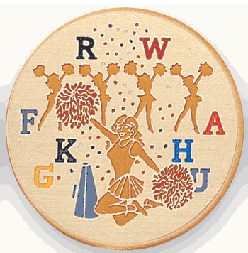 Cheerleader Medal Insert (Etched) - Click to enlarge