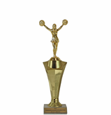 Cheerleader Star Column Trophy