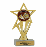 Cheerleading Participation Insert Trophy - Economy Series
