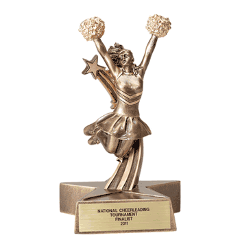 Cheerleading - Star Series Resin Trophies (Female) - Click to enlarge