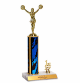 Cheerleading Trophy with Place Trim (1st, 2nd, or 3rd)