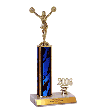 Cheerleading Year Trim Trophies - Click to enlarge