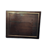 Cherry Document Plaque - Gold Frame