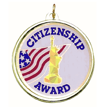 Citizenship Award Medal - Click to enlarge