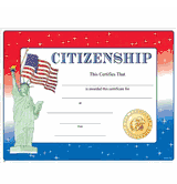 Citizenship Certificate with Flag