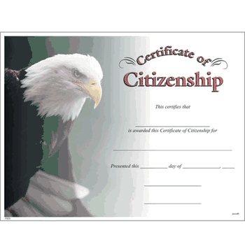 Citizenship Certificates - Click to enlarge