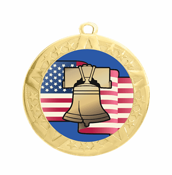 Citizenship Excellence Medal - Gold Frame, 2 3/4" - Click to enlarge