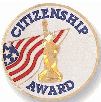 Citizenship Mylar Decal Medal Insert - Click to enlarge