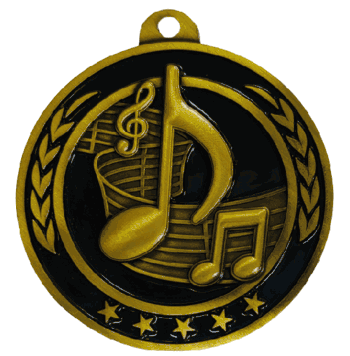 Classic Antique Gold Medal: Music - Click to enlarge