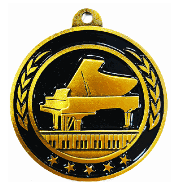 Classic Antique Gold Medal: Piano - Click to enlarge