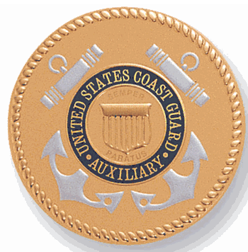 Coast Guard Auxiliary Litho Medal Insert - Click to enlarge