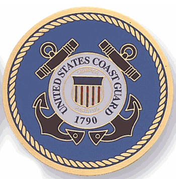 Coast Guard Medal Insert (Etched) - Click to enlarge