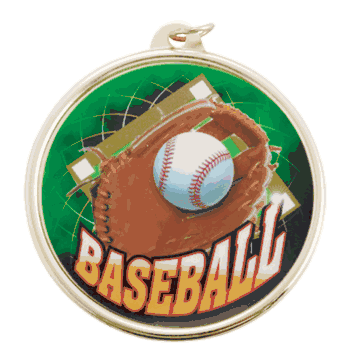 Color Medal (2 3/16 Inch) - Baseball - Click to enlarge