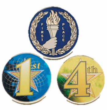 Color Medals - 1st Through 6th Place - Click to enlarge