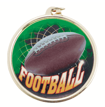 Color Medals (2 3/16 Inch) - Football - Click to enlarge