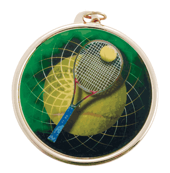 Color Medals (2 3/16 Inch) - Tennis - Click to enlarge