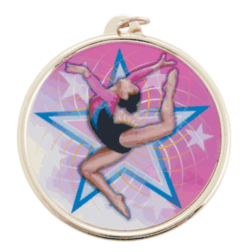Color Medals (2 3/16 Inch) - Women's Gymnastics - Click to enlarge