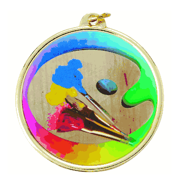 Colorful Artist's Award Medal - Click to enlarge