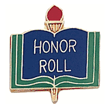 Colorful Honor Roll Lapel Pins