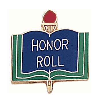 Colorful Honor Roll Lapel Pins - Click to enlarge