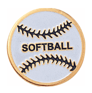 Colorful Softball Pins - Click to enlarge