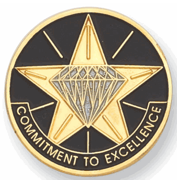 Commitment to Excellence Pin - Click to enlarge