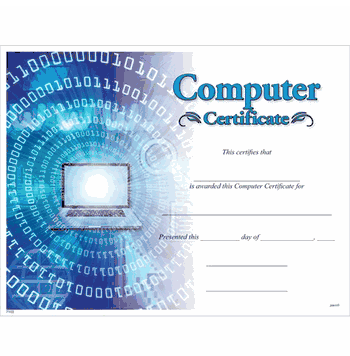 Computer Certificates - Click to enlarge