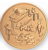 Construction Litho Medal Insert