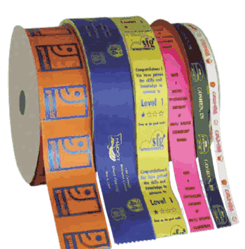 Custom Continuous Ribbon, Ribbon Roll, Personalized Ribbon Roll