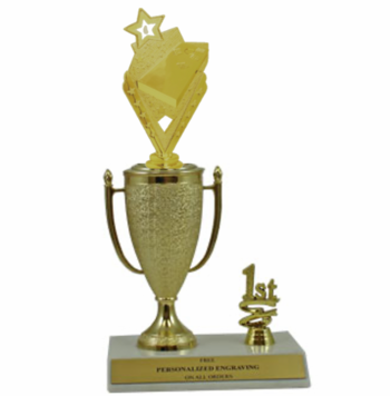 Cornhole 1st, 2nd and 3rd Place Award Cup Trophy - Click to enlarge