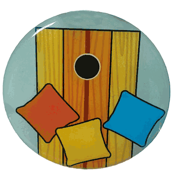 Cornhole Epoxy Decal (2") - Click to enlarge