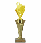 Cornhole Star Column Trophy