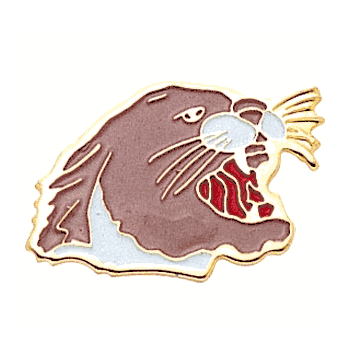 Cougar Mascot Lapel Pins with Color Finish - Click to enlarge