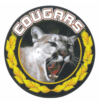Cougars Medal Mascot Medal Insert - Click to enlarge