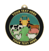 County Fair Insert Medal with Personalized Rim