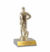 Cricket Trophy with Marble Base