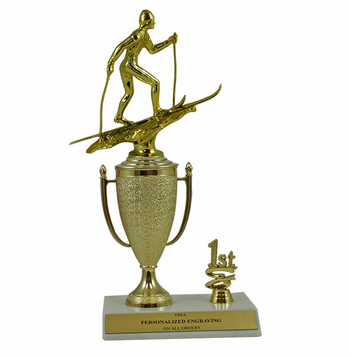 Cross Country Skiing 1st, 2nd and 3rd Place Award Cup Trophy - Click to enlarge