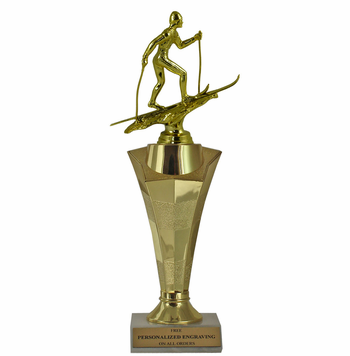 Cross Country Skiing Star Column Trophy - Click to enlarge