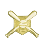 Crossed Bats Baseball Pins