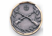 Crossed Rifle Medals (1 1/4")