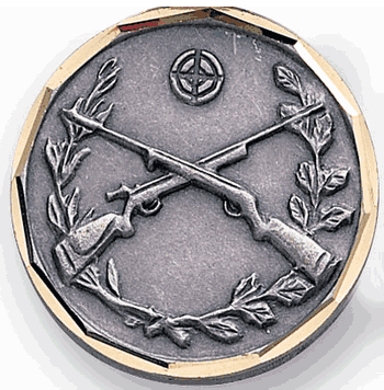 Crossed Rifle Medals (1 1/4") - Click to enlarge