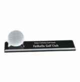 Crystal Golf Ball Award with Black Base
