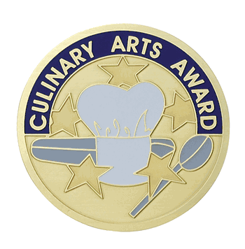 Culinary Arts Award Medal Insert (Etched) - Click to enlarge