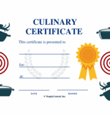 Culinary Award Free Template (Free)