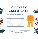 Culinary Award Free Template (Free)