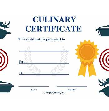 Culinary Award Free Template (Free) - Click to enlarge