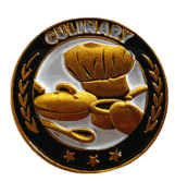 Culinary Excellence Gold Enamel Lapel Pin